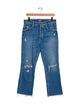 Mother Mid-Rise Straight Leg Jeans