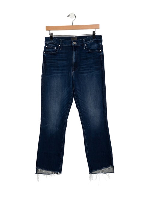 Mother Mid-Rise Straight Leg Jeans