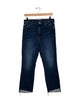 Mother Mid-Rise Straight Leg Jeans
