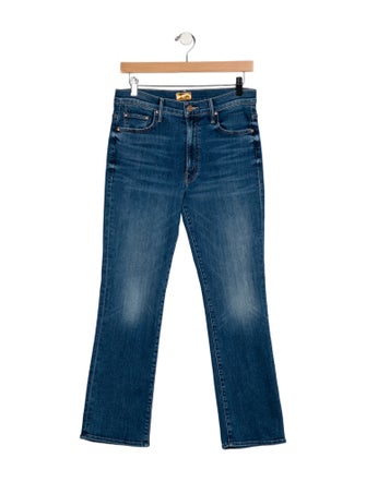 Mother Mid-Rise Straight Leg Jeans