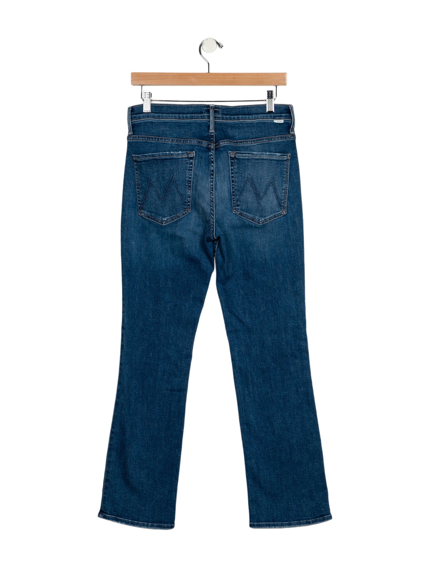 Mother Mid-Rise Straight Leg Jeans