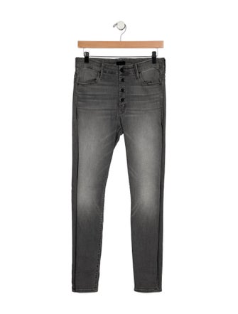 Mother Mid-Rise Skinny Leg Jeans