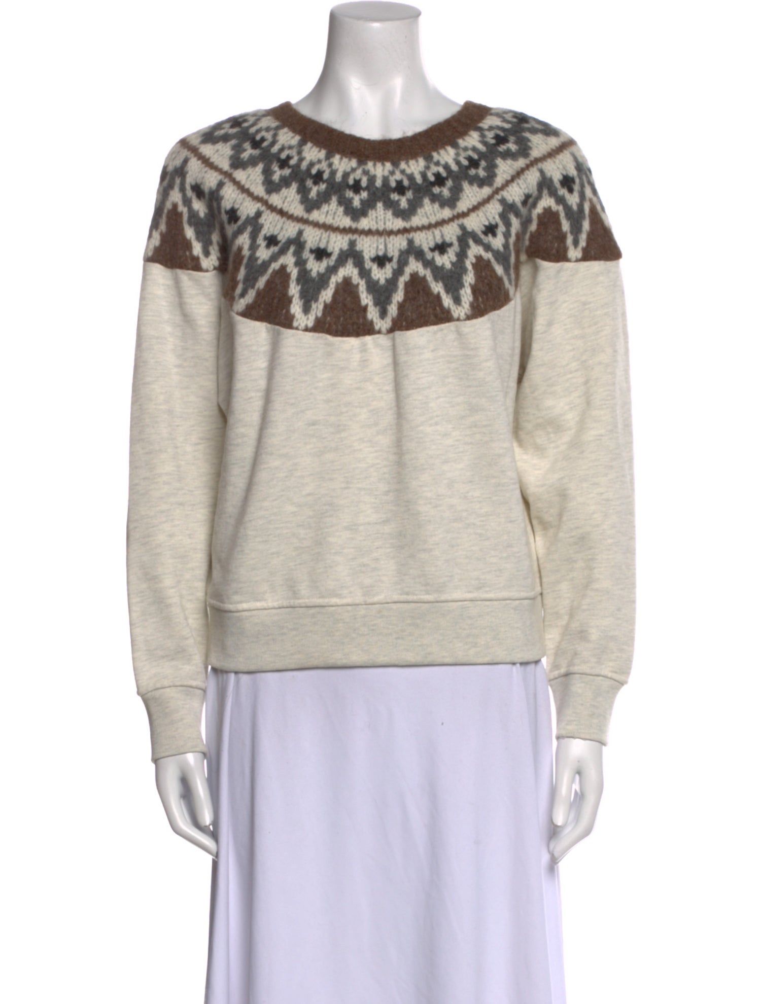 Mother Scoop Neck Long Sleeve Sweatshirt