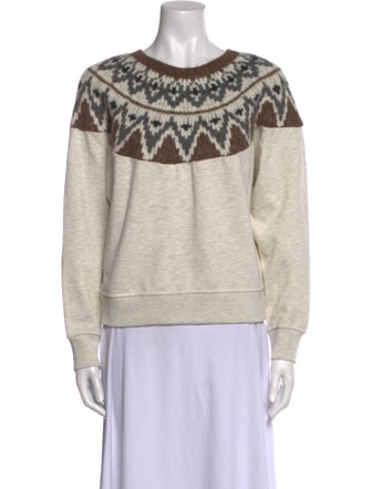 Mother Scoop Neck Long Sleeve Sweatshirt