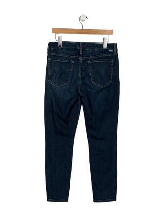 Mother Mid-Rise Skinny Leg Jeans
