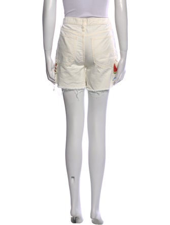 Mother Printed Mini Shorts