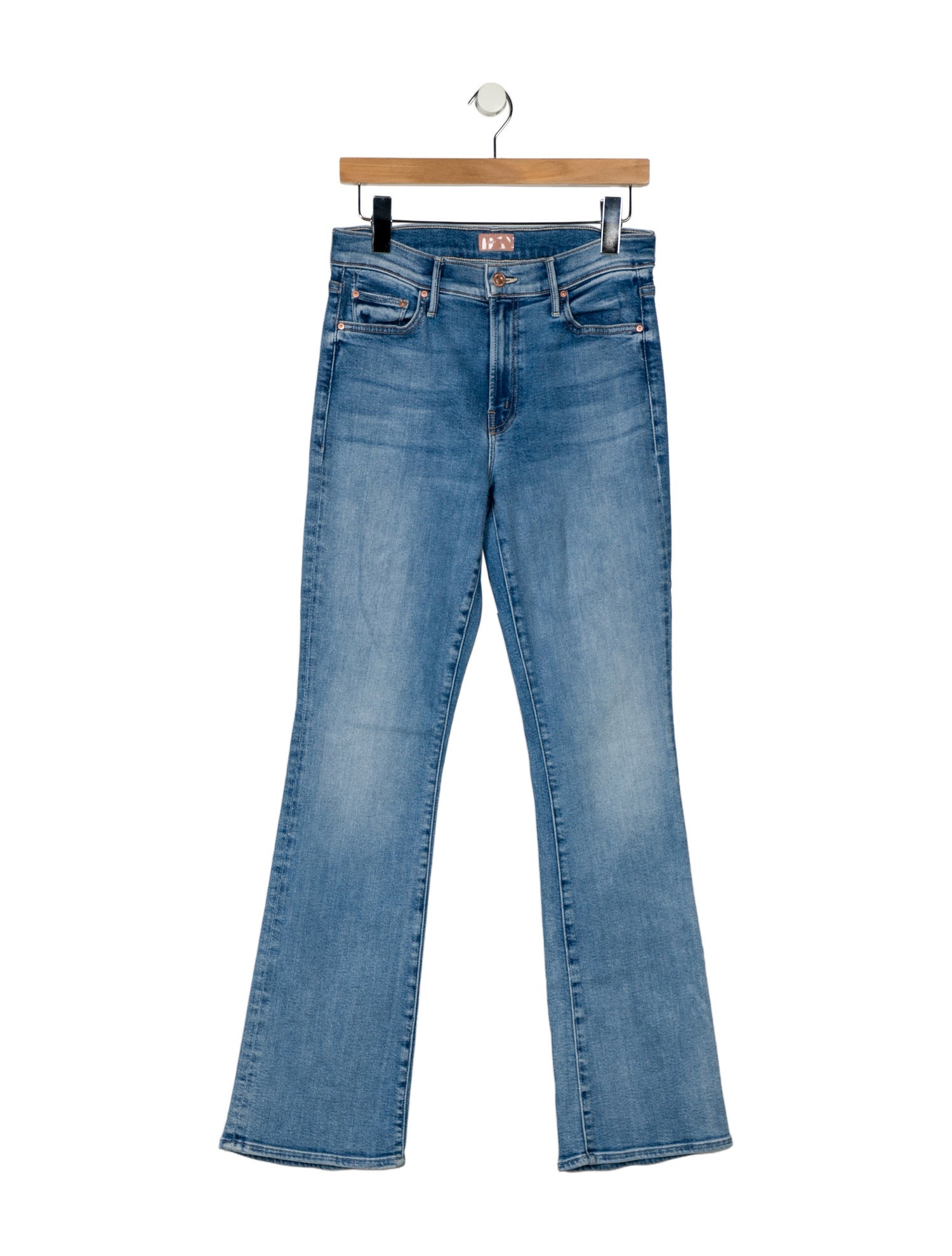 Mother Mid-Rise Wide Leg Jeans