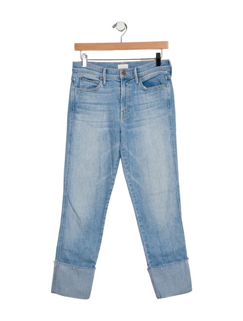 Mother Mid-Rise Straight Leg Jeans