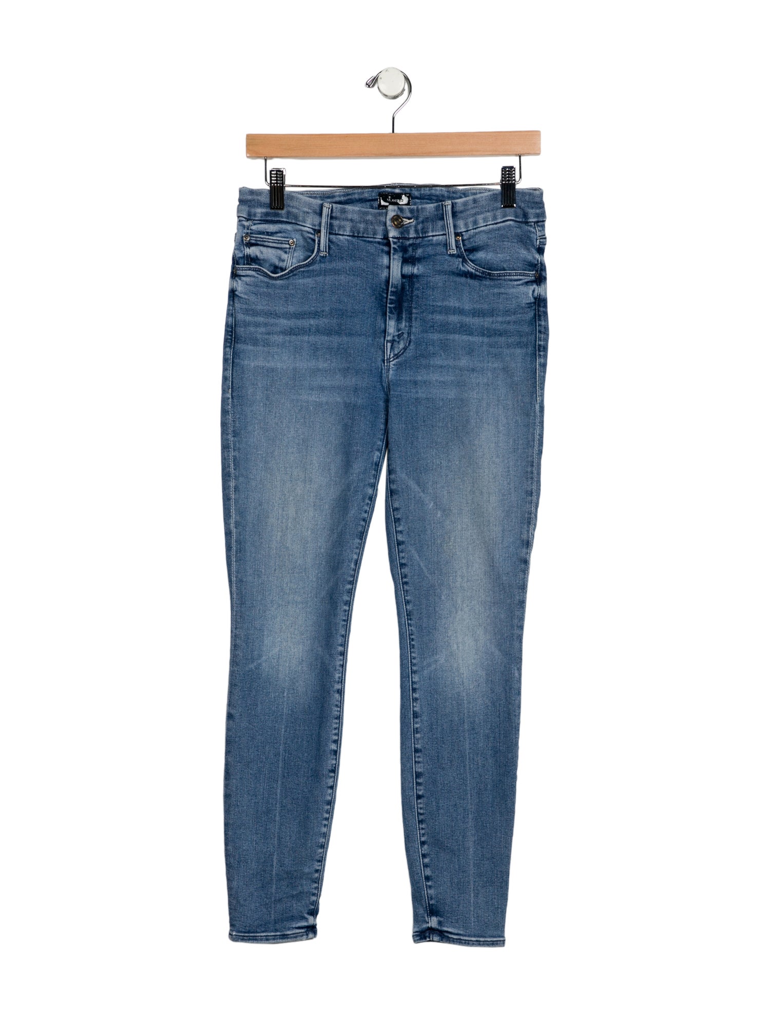 Mother Mid-Rise Skinny Leg Jeans