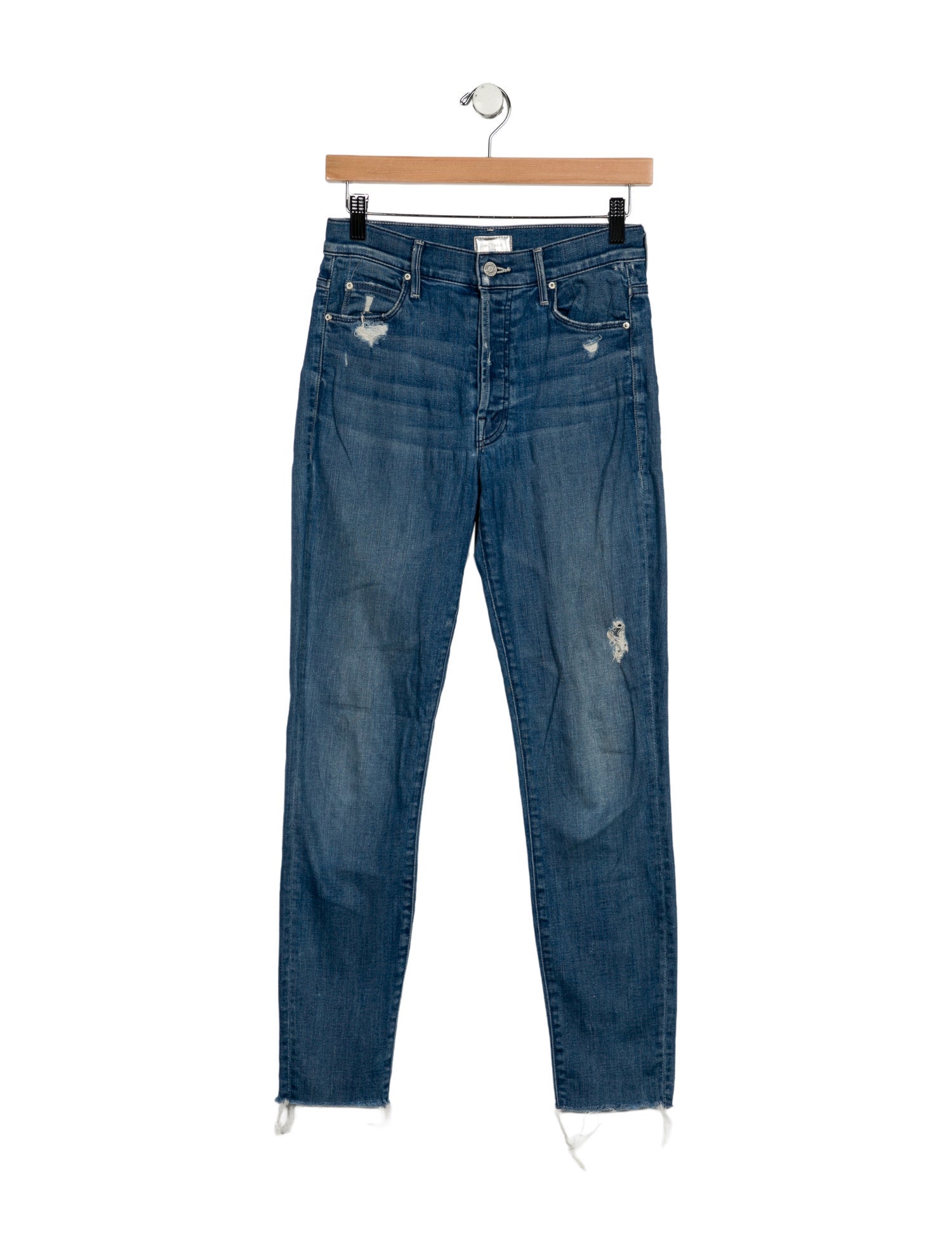 Mother Mid-Rise Skinny Leg Jeans