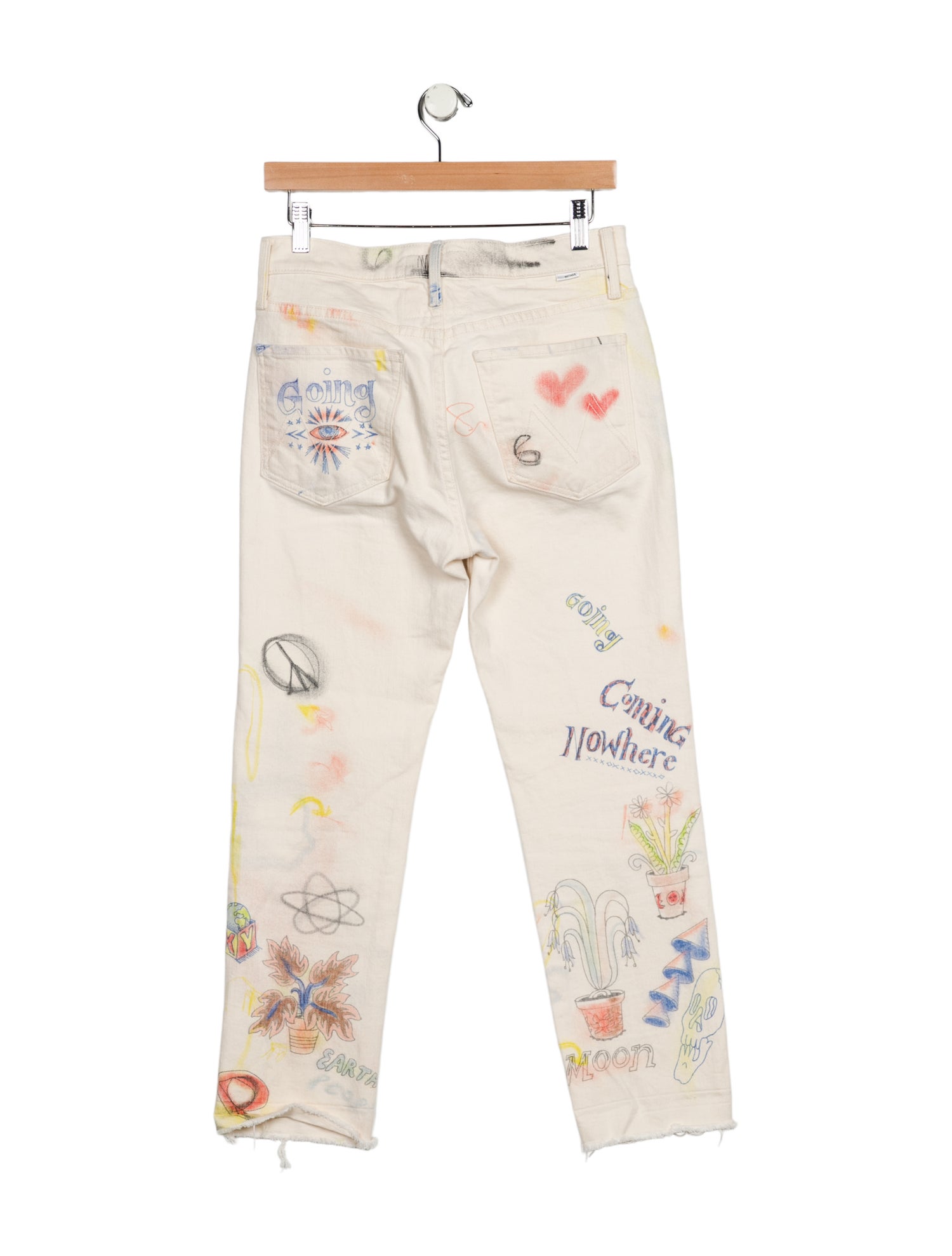 Mother Mid-Rise Straight Leg Jeans