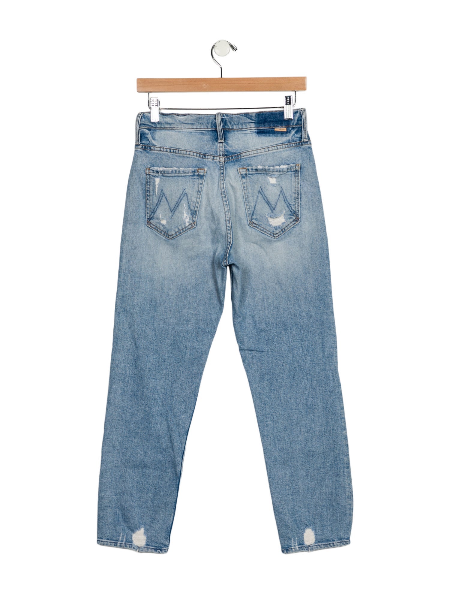Mother Mid-Rise Straight Leg Jeans