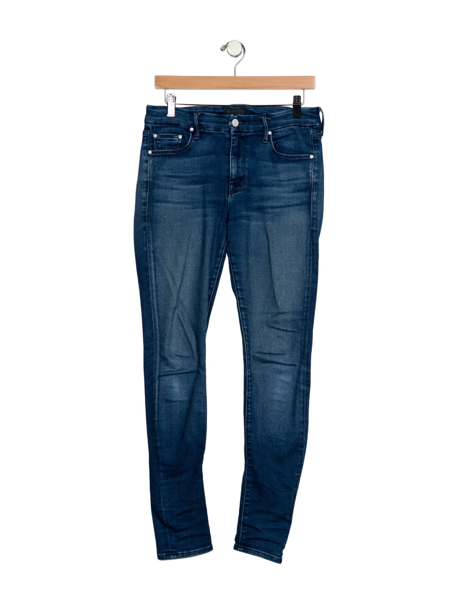 Mother Mid-Rise Skinny Leg Jeans