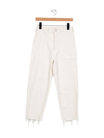 Mother High-Rise Straight Leg Jeans