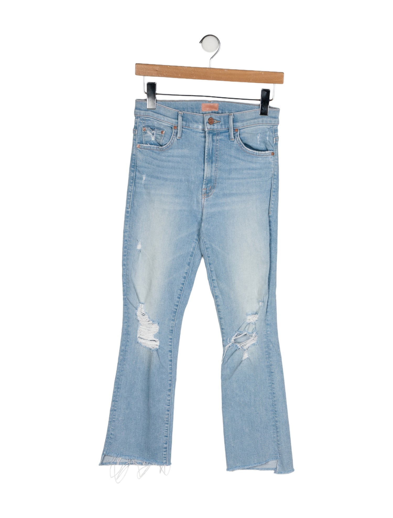 Mother Mid-Rise Straight Leg Jeans