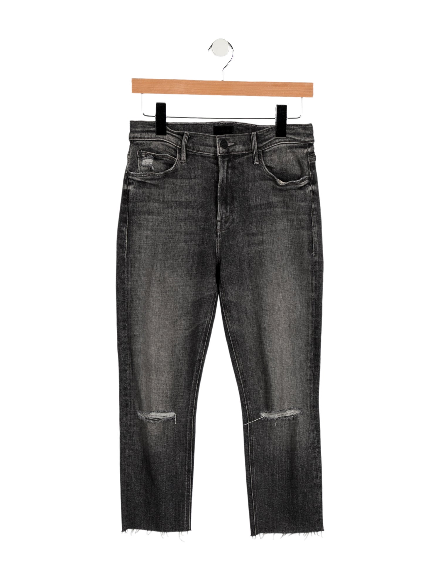 Mother Mid-Rise Straight Leg Jeans