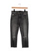 Mother Mid-Rise Straight Leg Jeans