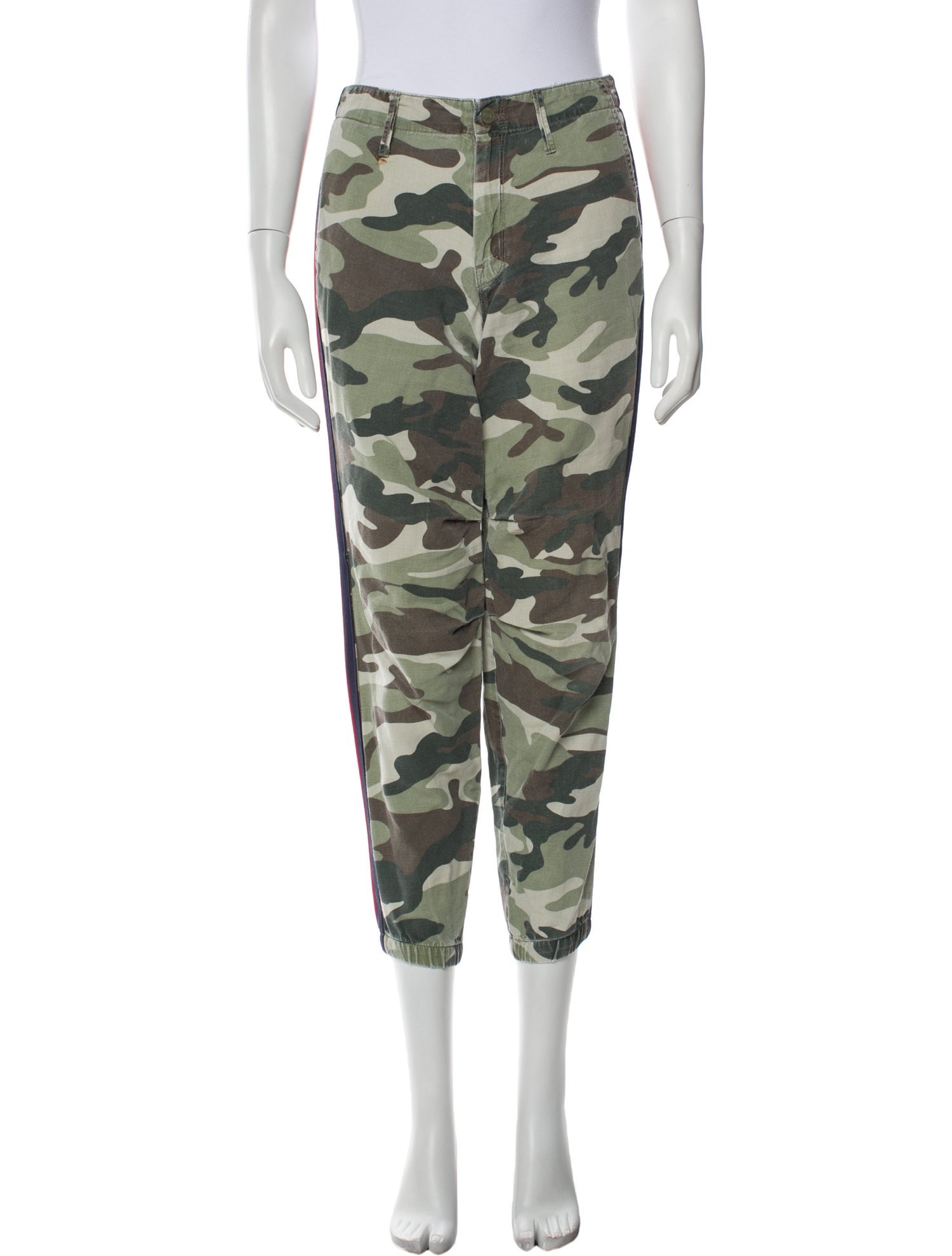 Mother Camouflage Print Skinny Leg Pants