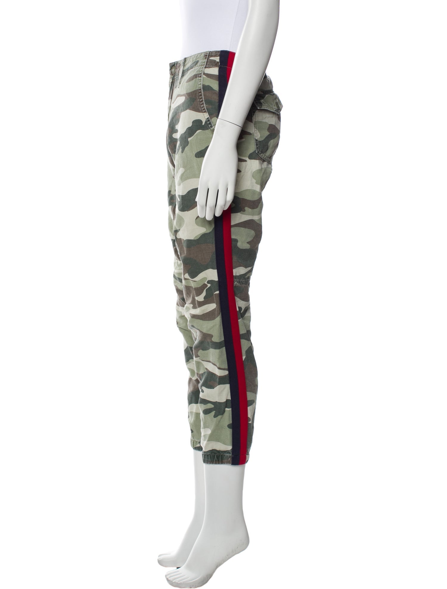 Mother Camouflage Print Skinny Leg Pants