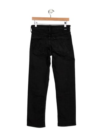 Mother Mid-Rise Straight Leg Jeans
