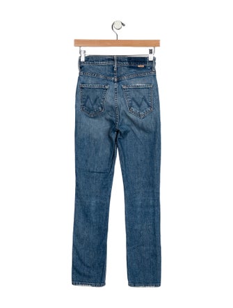 Mother High-Rise Straight Leg Jeans