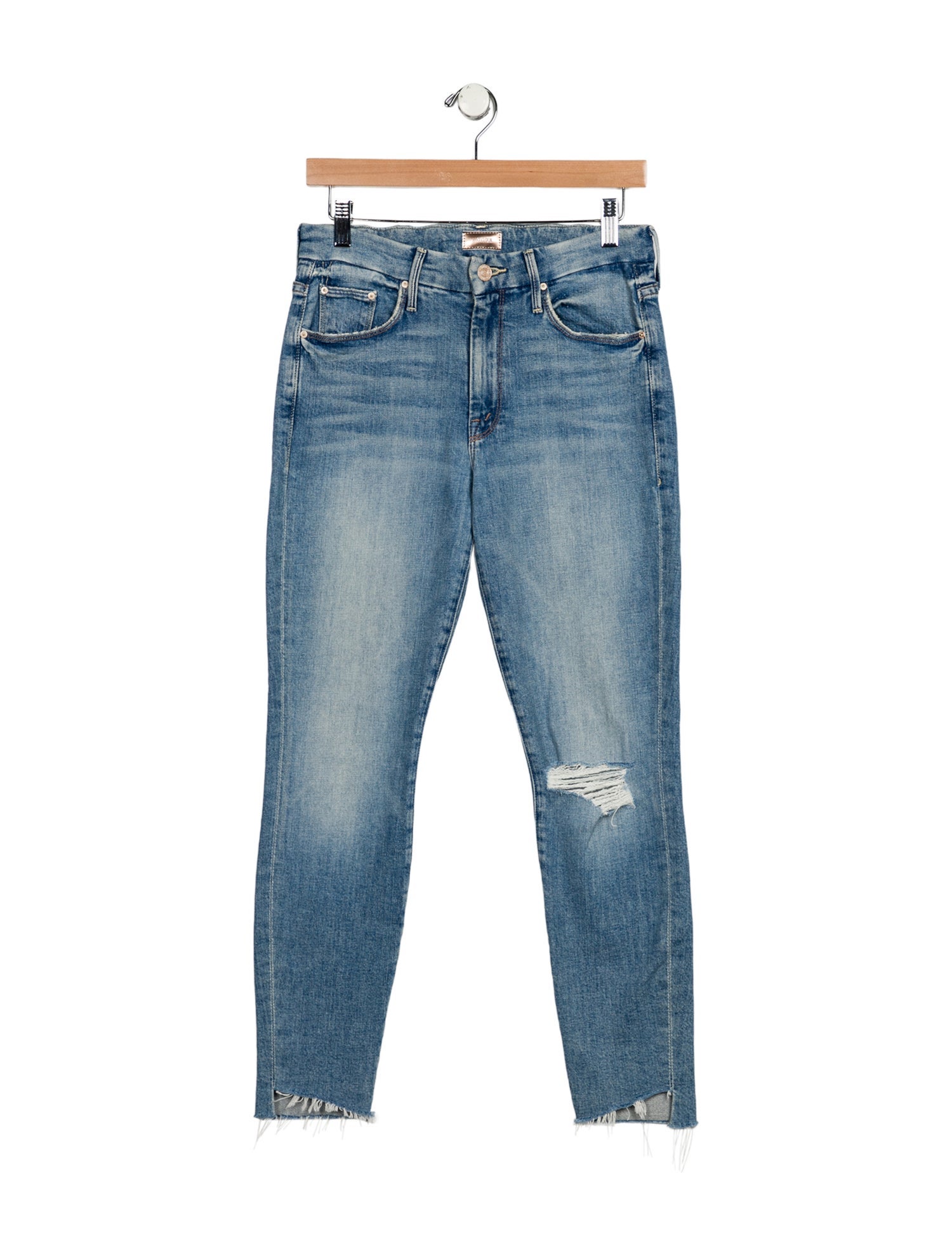 Mother Mid-Rise Skinny Leg Jeans
