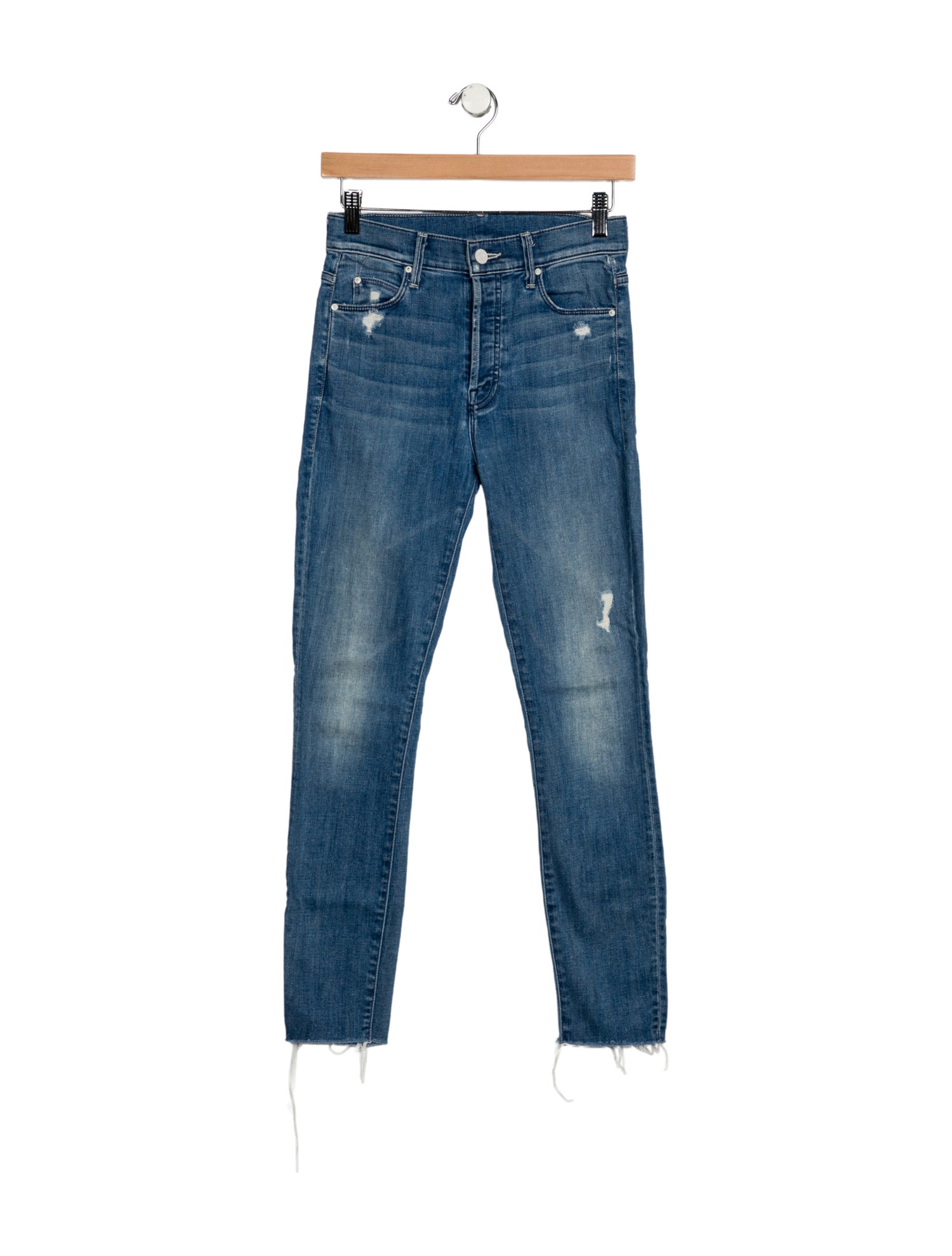 Mother Mid-Rise Skinny Leg Jeans