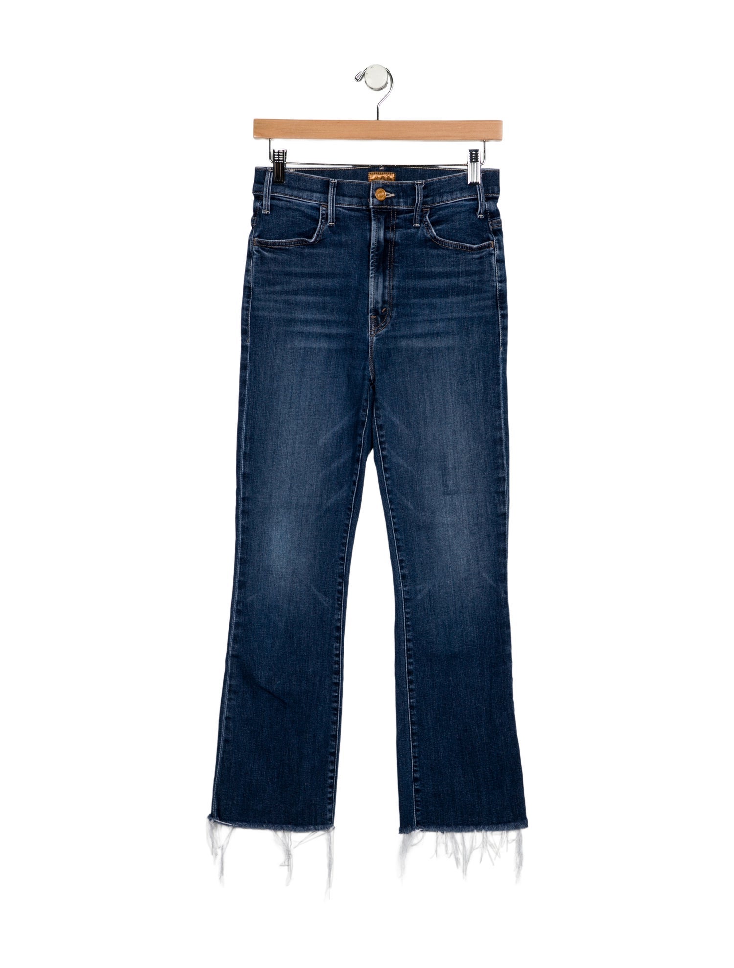 Mother Mid-Rise Straight Leg Jeans