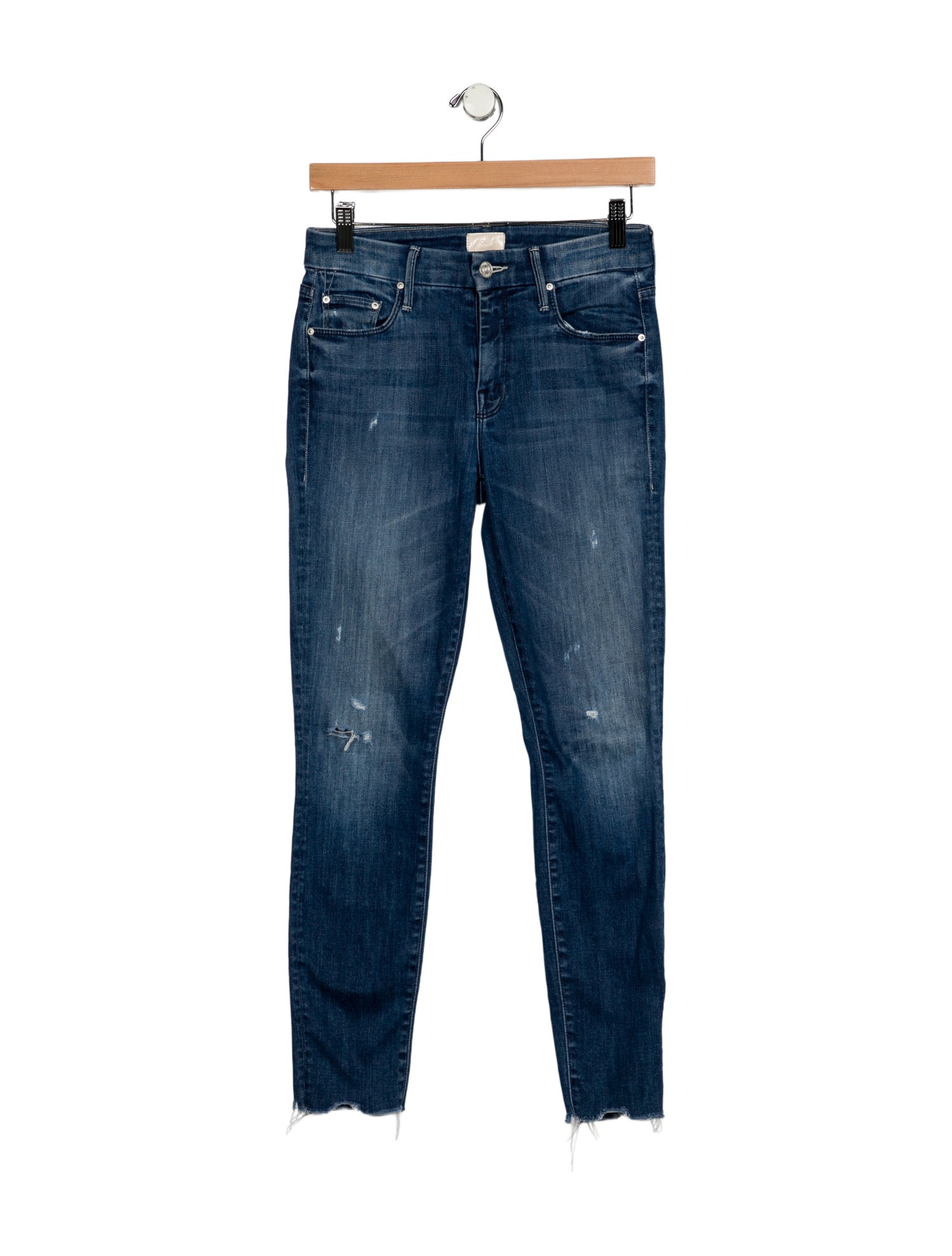 Mother Mid-Rise Skinny Leg Jeans