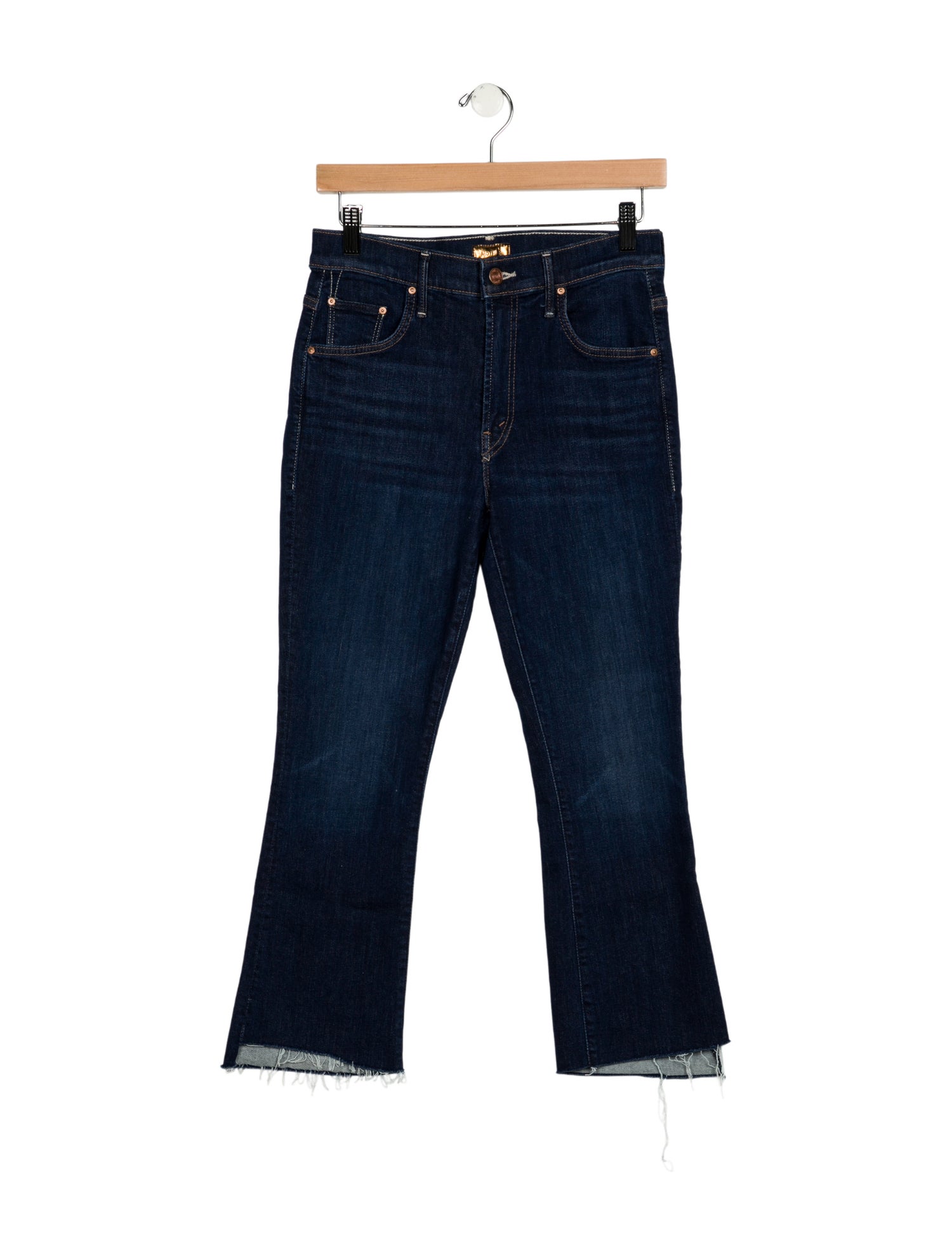 Mother Mid-Rise Straight Leg Jeans