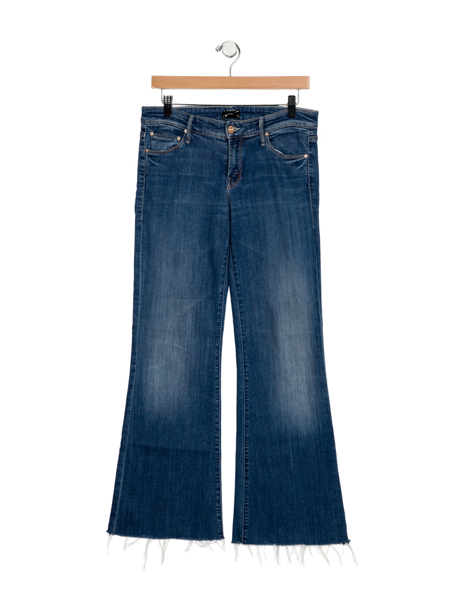 Mother Mid-Rise Wide Leg Jeans