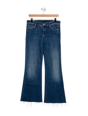 Mother Mid-Rise Wide Leg Jeans