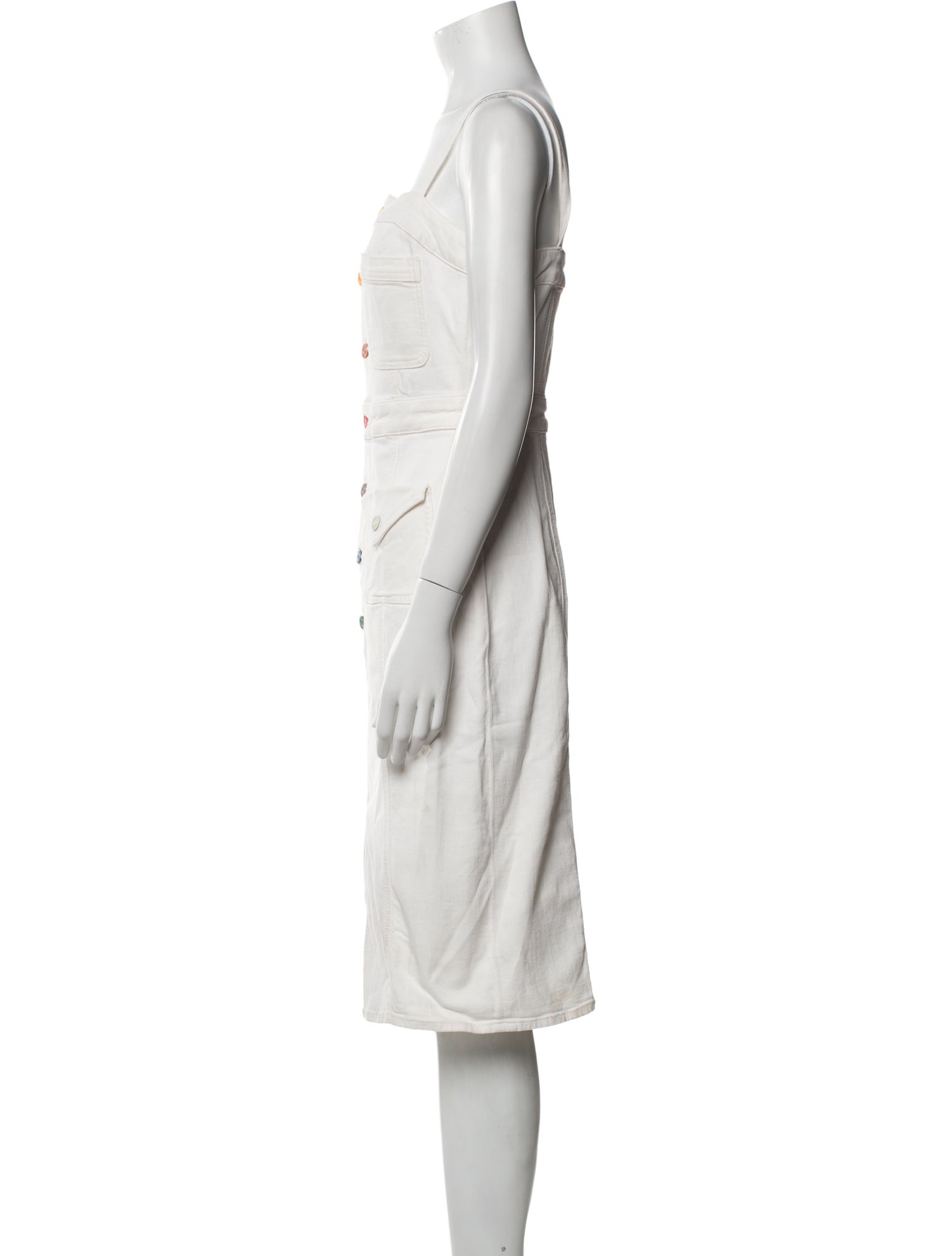 Mother Square Neckline Knee-Length Dress