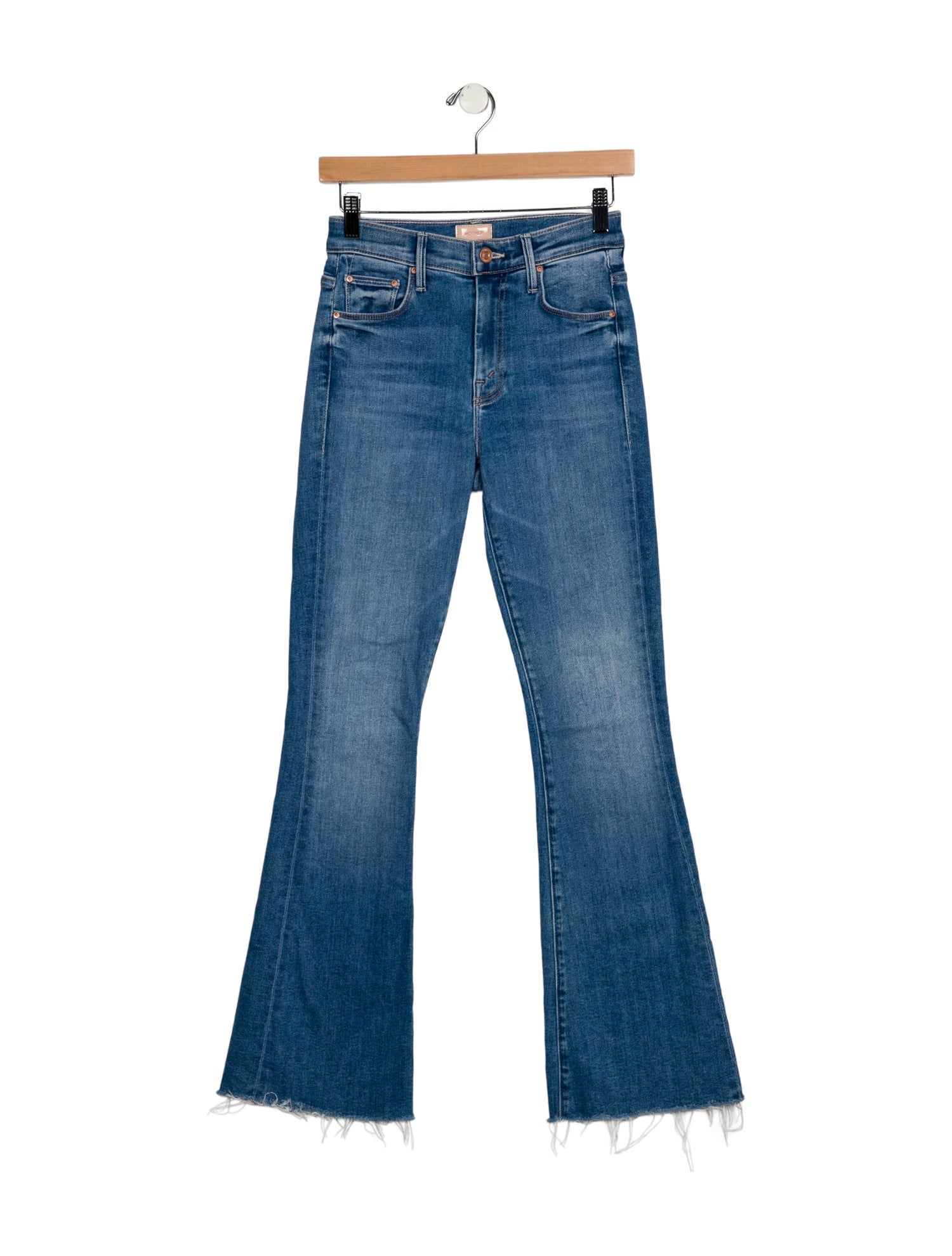 Mother Mid-Rise Wide Leg Jeans