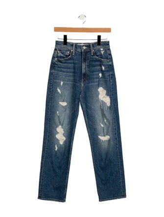 Mother High-Rise Straight Leg Jeans