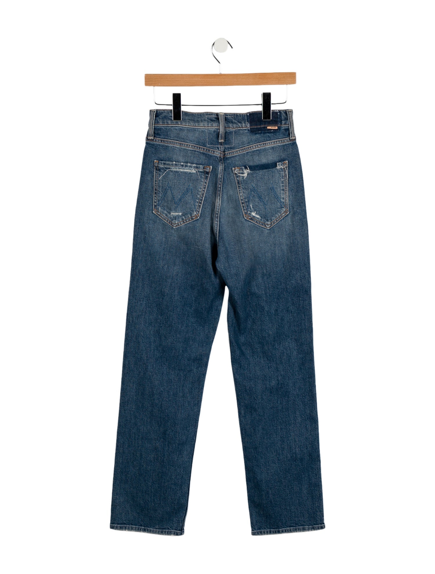 Mother High-Rise Straight Leg Jeans
