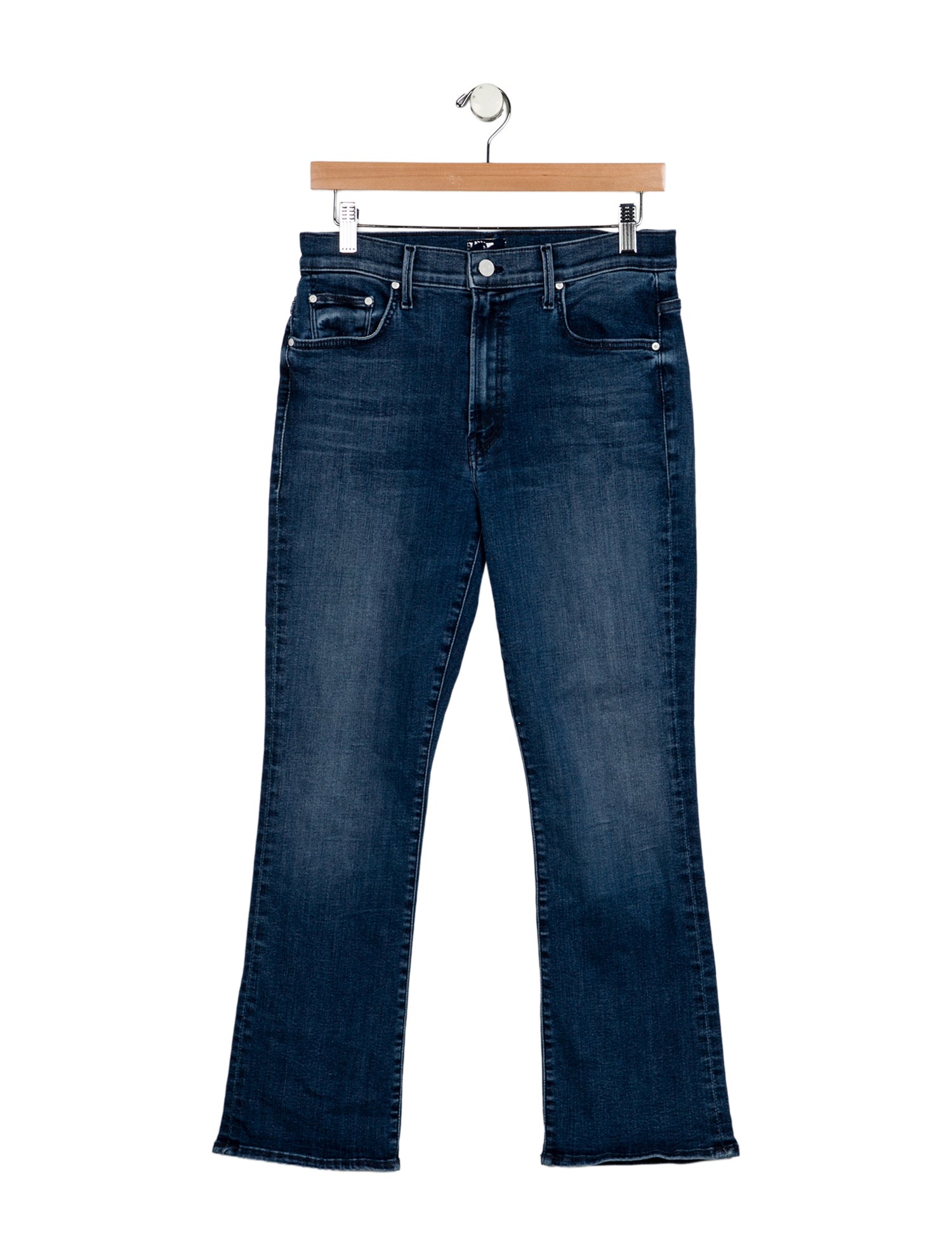 Mother Mid-Rise Straight Leg Jeans