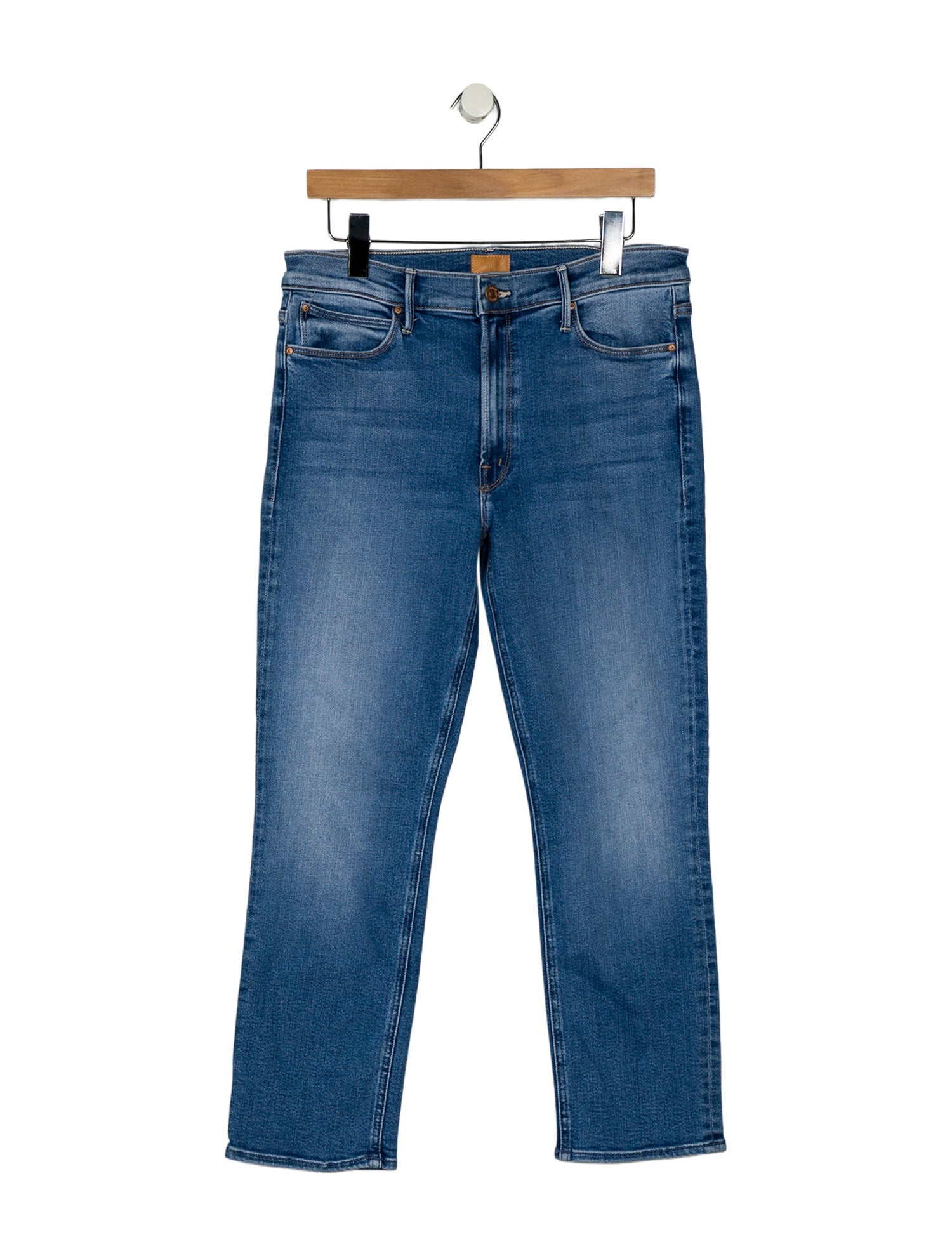 Mother Mid-Rise Straight Leg Jeans w/ Tags