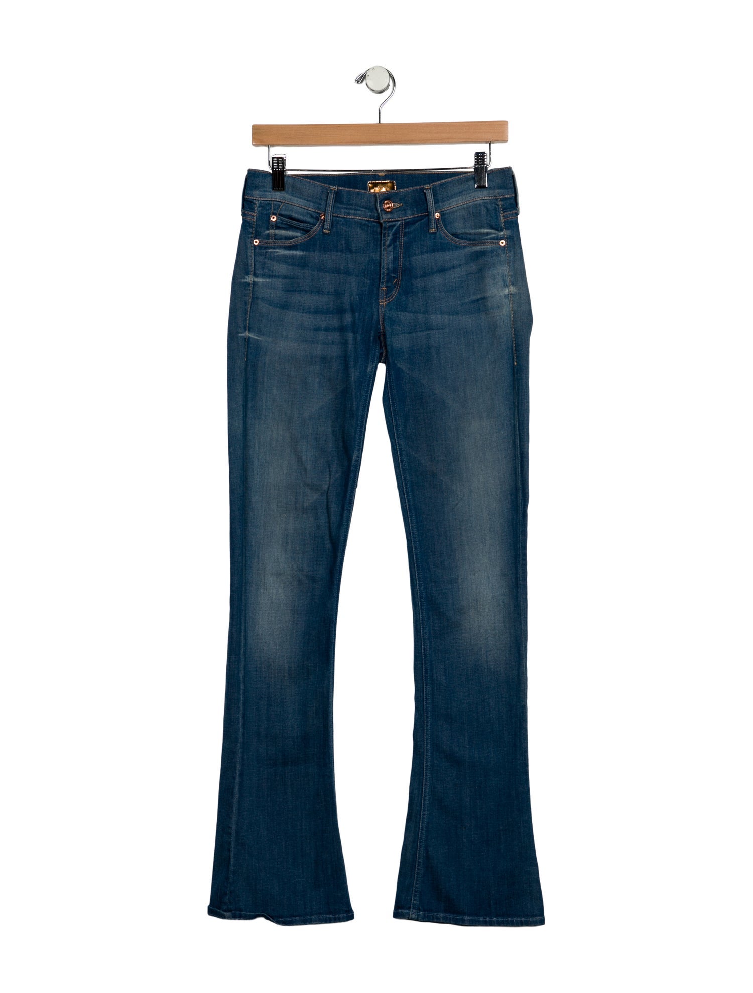 Mother Low-Rise Wide Leg Jeans