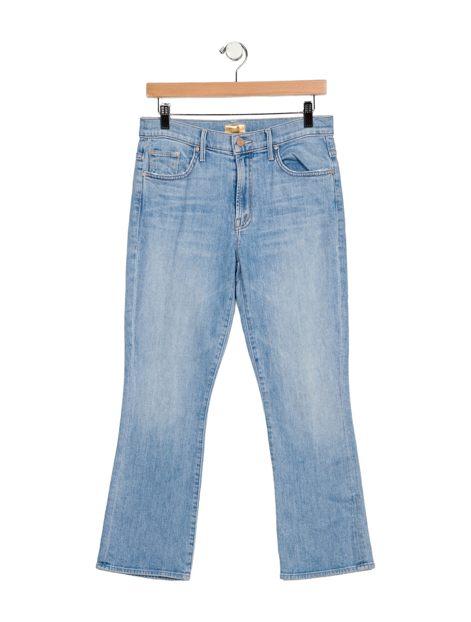 Mother Mid-Rise Straight Leg Jeans