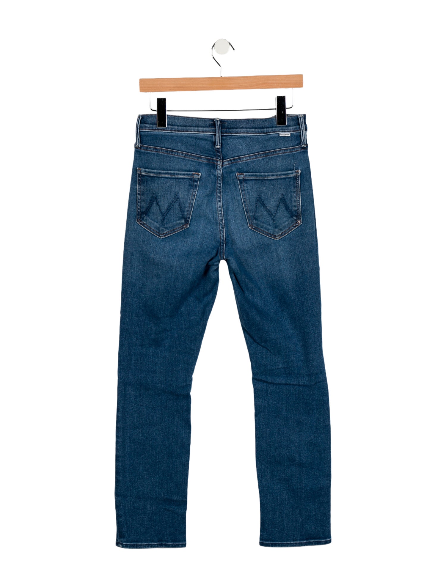 Mother Mid-Rise Straight Leg Jeans