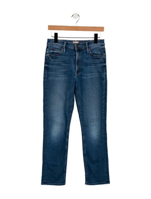 Mother Mid-Rise Straight Leg Jeans