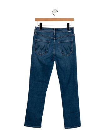 Mother Mid-Rise Straight Leg Jeans