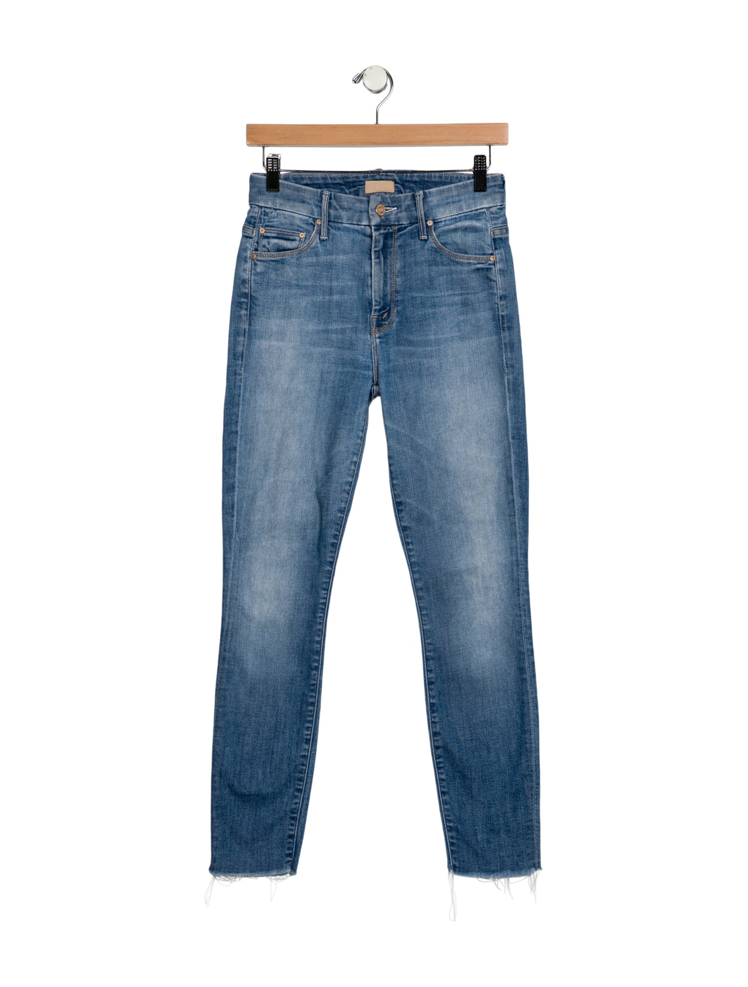 Mother Mid-Rise Skinny Leg Jeans