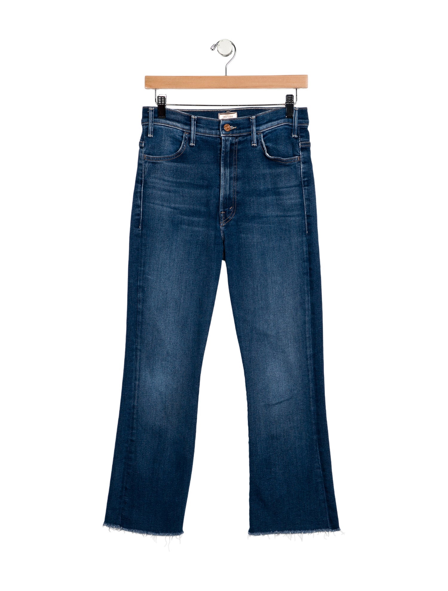 Mother Mid-Rise Straight Leg Jeans