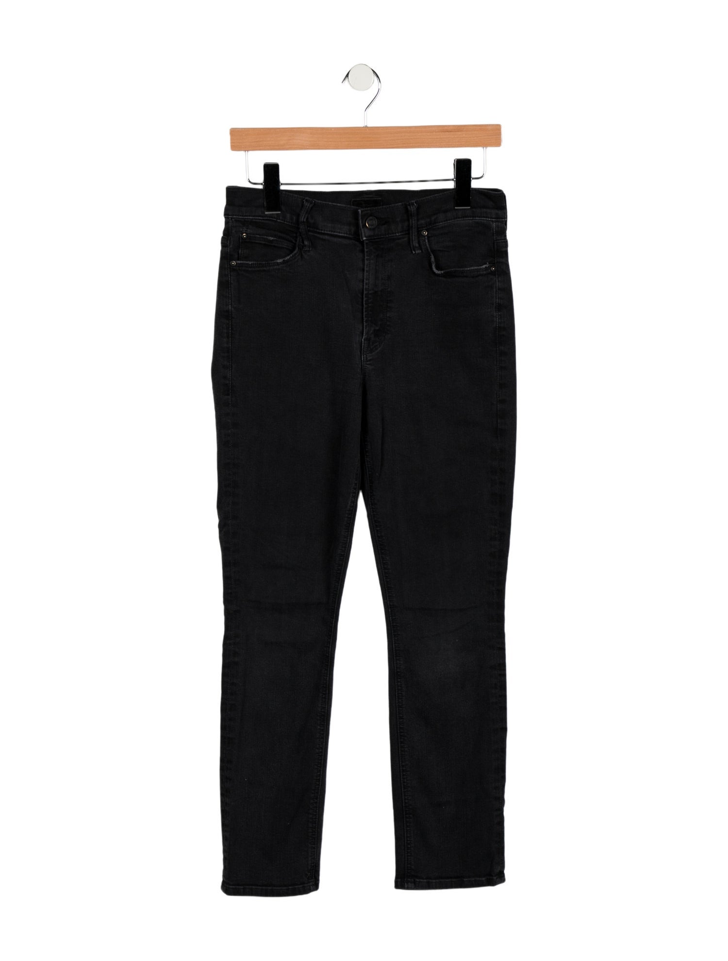 Mother Mid-Rise Straight Leg Jeans
