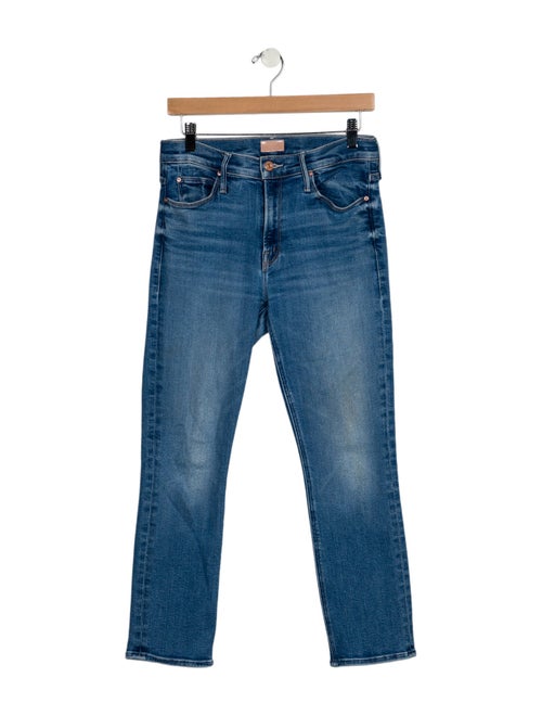 Mother Mid-Rise Straight Leg Jeans