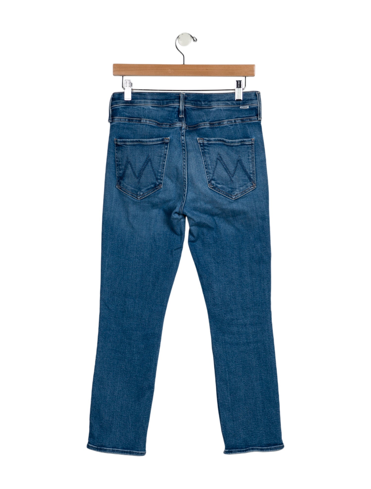 Mother Mid-Rise Straight Leg Jeans