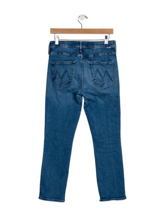 Mother Mid-Rise Straight Leg Jeans