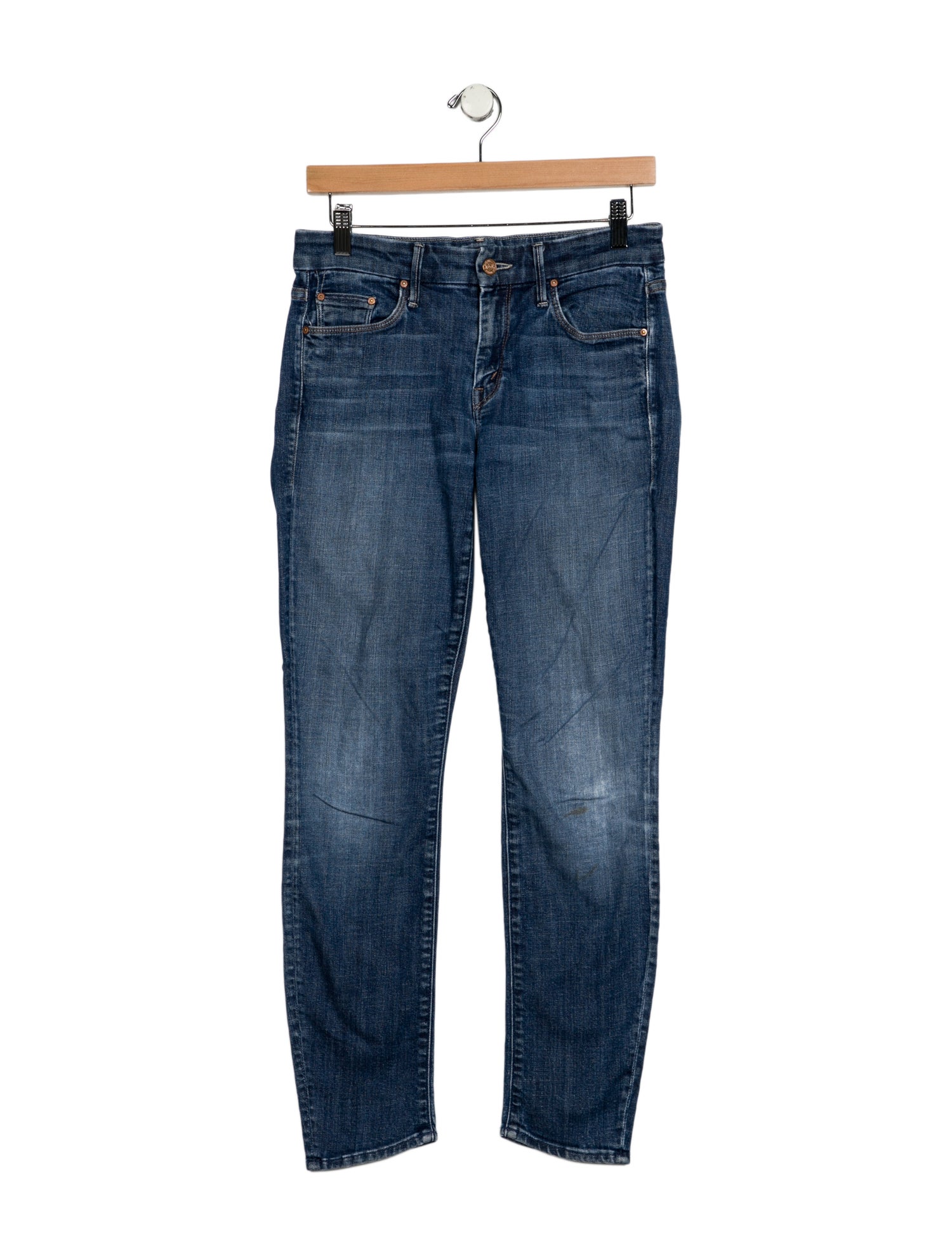 Mother Mid-Rise Skinny Leg Jeans